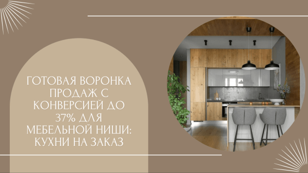 
                    Готовая воронка продаж с конверсией до 37% для мебельной ниши: кухни на заказ            
