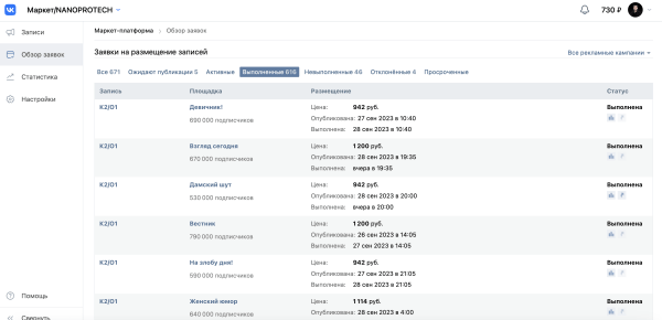 
                    Продвижение брендов на Ozon и WB через маркет-платформу. Маркет платформа ВКонтакте            