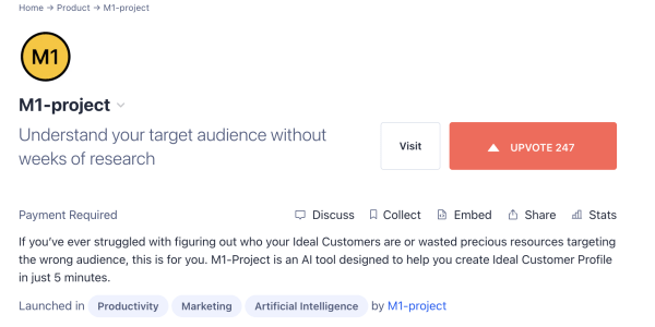 
                    Выход на Product Hunt в 2023 году: обзор нового алгоритма, 3 реальных кейса, 24 полезные ссылки            